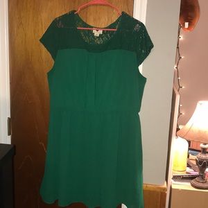 Plus size capped sleeve dress 2x